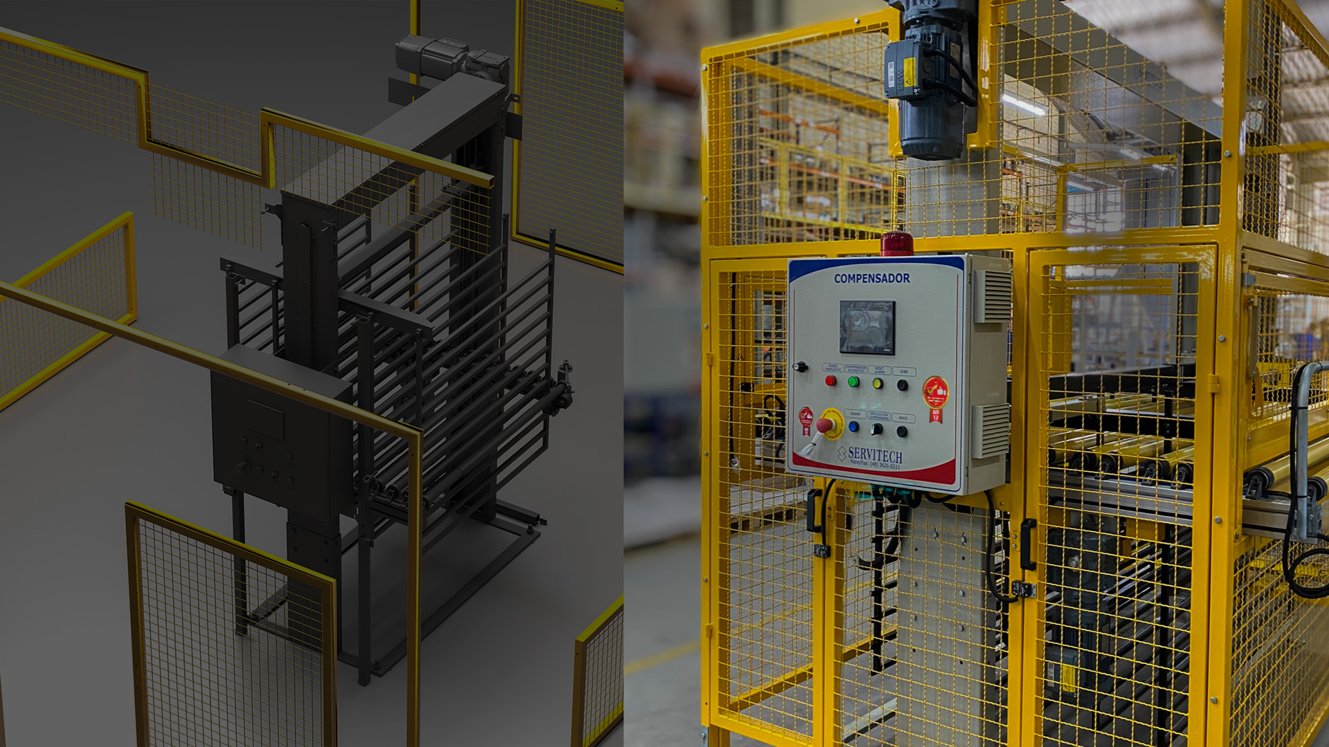 Industrial machines and equipment in different applications
